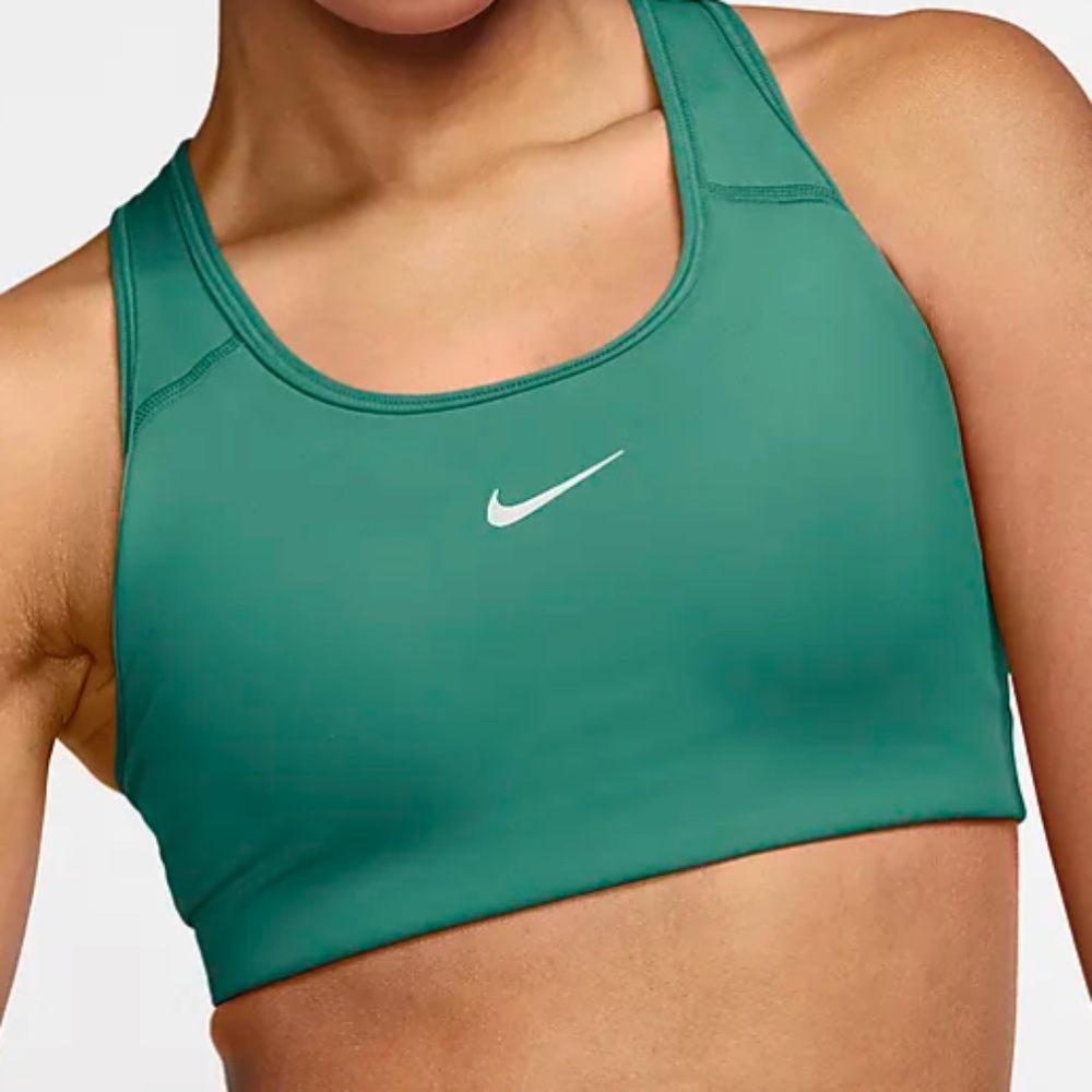 NWT Nike Swoosh Bra Small Neptune Green